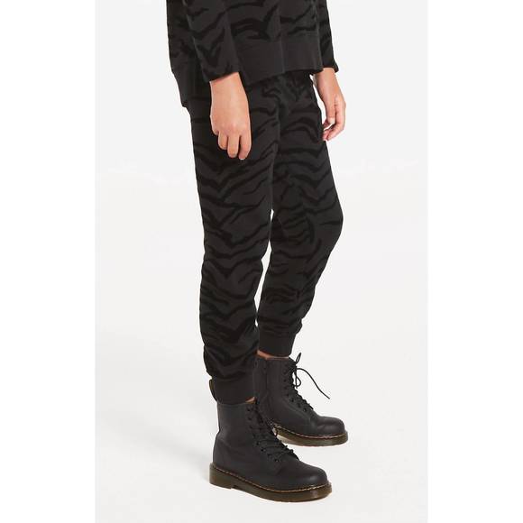 NEW Z SUPPLY girls ava tiger jogger in black - Picture 3 of 6